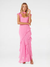 Polly Ruffle Sleeve with Shawl