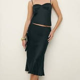 Sia Two-Piece Silk Set