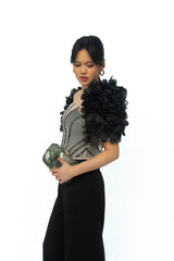 CM Black Terno Corset Top and Pants