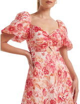 Quinni Twist Front Midi Dress