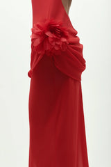 Chiffon Floral Maxi Dress